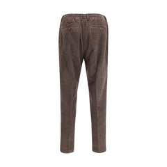 Cruna Brown Cotton Casual Pants