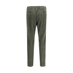 Cruna Green Cotton Casual Pants