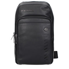 Piquadro Black Leather Crossbody Bags