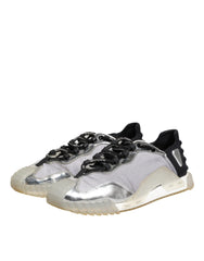Dolce & Gabbana Multicolor Silver Logo Low Top NS1 Sneakers Shoes