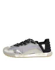 Dolce & Gabbana Multicolor Silver Logo Low Top NS1 Sneakers Shoes