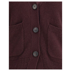 Lisa Yang Purple Cashmere Cardigan