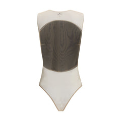 Courrèges Satin illusion hoop Bodysuit