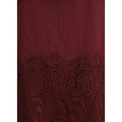 Ferragamo Bordeaux Silk Cocktail Dress