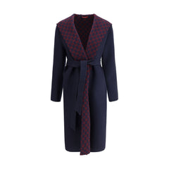 Gucci Blue Wool Coat