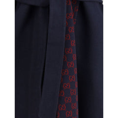 Gucci Blue Wool Coat