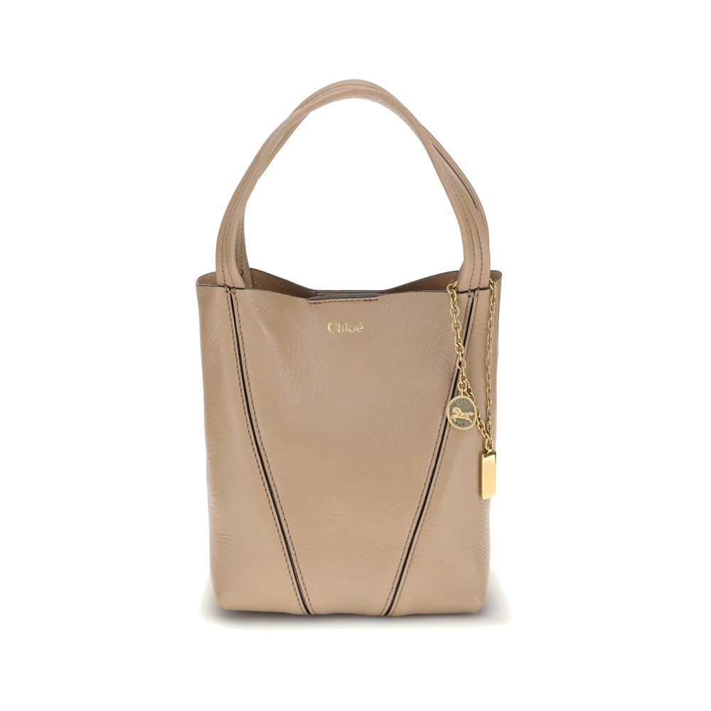 Chloé Beige Calf Leather Bos Taurus Shoulder Bag