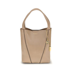 Chloé Beige Calf Leather Bos Taurus Shoulder Bag
