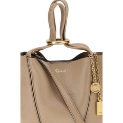 Chloé Beige Calf Leather Bos Taurus Shoulder Bag