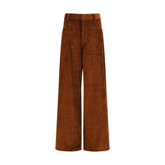 Petar Petrov Brown Cotton Casual Pants