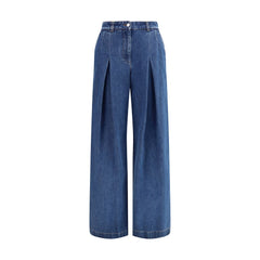 Dolce & Gabbana Blue Cotton Straight-Leg Jeans