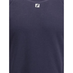 Fendi Blue Cotton Sweatshirt