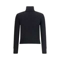 Ami Paris Black Merino Wool Turtleneck