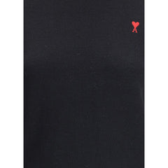 Ami Paris Black Merino Wool Turtleneck