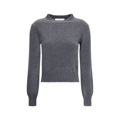 Ami Paris Gray Cashmere Cashmere Sweater