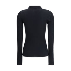 Dolce & Gabbana Black Cashmere Polo Shirt