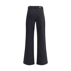 7FOR Black Cotton Jeans Denim