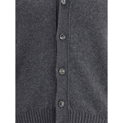 Ami Paris Gray Cashmere Cardigan