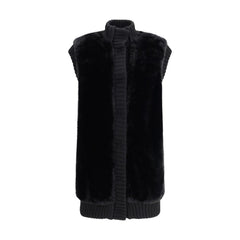 PINKO Long Vest in faux fur