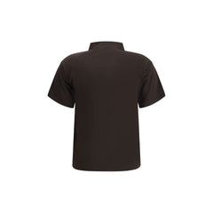 Margiela Brown Viscose Polo Shirt