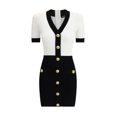 Balmain Multicolor Viscose Casual Dress