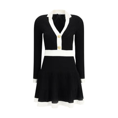 Balmain Black Viscose Casual Dress