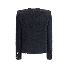 Balmain Black Polyamide Coat