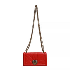 Dolce & Gabbana Red Quilted Devotion Crossbody 11 PRO Phone case bag