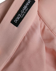 Dolce & Gabbana Light Powder Rose Viscose Pleated Skirt