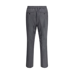 Ami Paris Gray Fleece Wool Casual Pants
