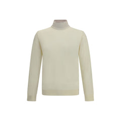 Cruna Cream Wool Turtleneck