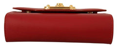 Dolce & Gabbana Red Leather Mini Crossbody Gold Hardware Rosso Papavero Bag