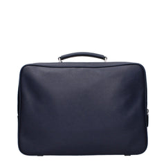 Prada Blue Leather Luggage And Travel