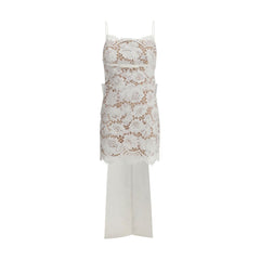 Self-Portrait White Nylon Casual Dress