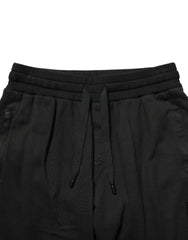 Dolce & Gabbana Black Cotton DG Logo Men Jogger Pants