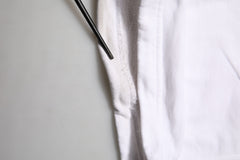 Dolce & Gabbana White Cotton Cargo Trousers Logo Patch Pants