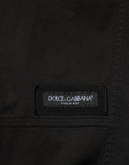Dolce & Gabbana Black Cotton Cargo Jogger Sweatpants Pants