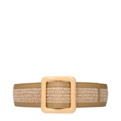 Max Mara Beige Raffia Belt