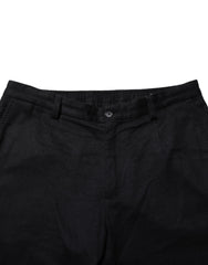 Dolce & Gabbana Black Cashmere Dress Formal Men Trouser Pants