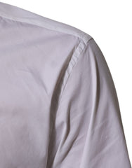 Dolce & Gabbana White Cotton MARTINI Formal Men Dress Shirt