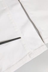 Dolce & Gabbana Off White Cotton Stretch Slim Fit Denim Jeans