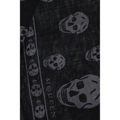 Alexander McQueen Black Modal Scarf