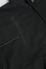 Dolce & Gabbana Black Logo FullZip Hooded Sweatshirt Sweater