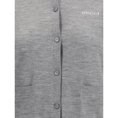 Gucci Gray Cashmere Cardigan