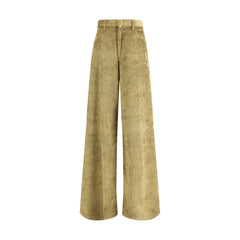 Petar Petrov Gold Cotton Casual Pants