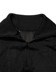 Dolce & Gabbana Black Viscose Turtle Neck Pullover Sweater