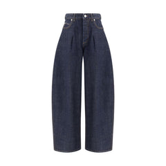 Jacquemus Blue Cotton Relaxed Fit Jeans