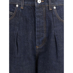 Jacquemus Blue Cotton Relaxed Fit Jeans