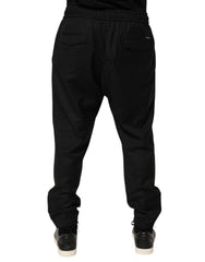 Dolce & Gabbana Black Drawstring Men Jogger Sweatpants Pants