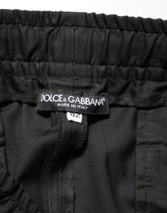 Dolce & Gabbana Black Drawstring Men Jogger Sweatpants Pants